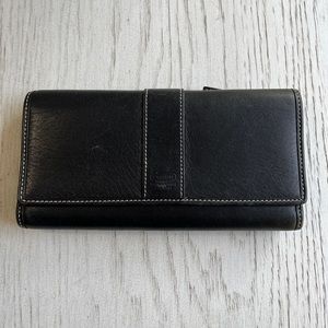 Coach Leather Black Wallet; gently used